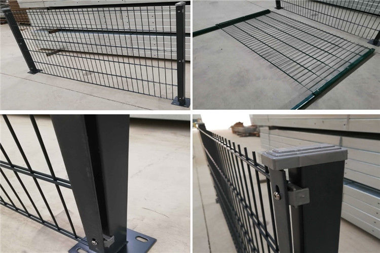 Grey 868 656 Double Wire Welded Fence For 60mm*60mm Post