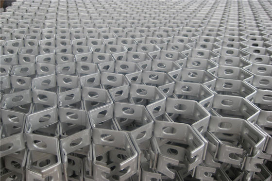 Refractory Anchors Hex Mesh SS304 310S Support Customized With 50x50mm Mesh